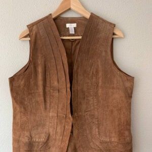 Chico's Suede Vest Size 2 (12)